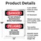 Signmission Do Not Operate Maintenance Bilingual Danger Sign, Aluminum, 12in W x 18in L, 2PK OS-2PACK-DS-A-1218-VS-1154 - alternate 6